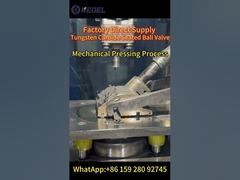 Kugelhahn mit Wolframcarbid-Sitz – mechanischer Pressvorgang