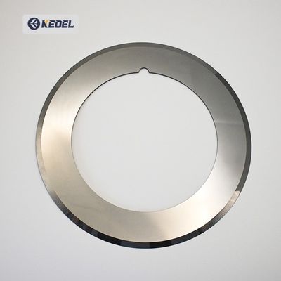 Kreismesser mit Positioniernut zum Schneiden von Batteriepolstücken Industrieklingen für die Batterieindustrie