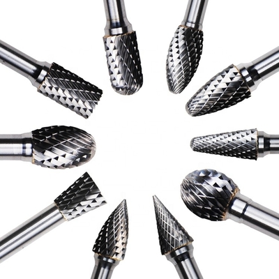 14 Dreh- 3mm 6mm 1&quot; Durchmesser-Enden-Schnitt-Karbid Dreh-Burr Shank Nail Drill Bits