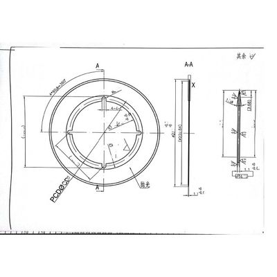 Tabakindustrie-Schneidklinge aus zementiertem Wolframkarbid für Kreismesserschneidmaschinen, Schlitzmesser