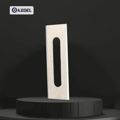 Kundenspezifische Hartmetall-Wolframkarbid-Legierung für chemische Faser-Schlitz-Positionierklinge für industrielle Schneidemaschinen für Textilfolien
