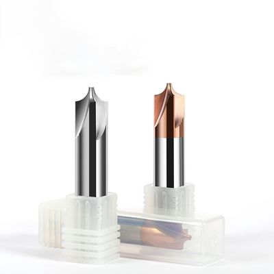 4-Flute Wolframkarbid Endmühle mit 55° Innenradius und 0,6um Korngröße für D4 bis D16 Schneidendurchmesser