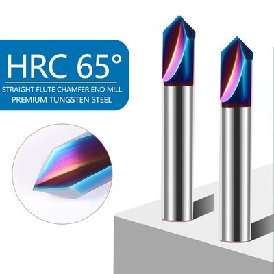 65° Zweiflöten-Schaumwerkzeug mit 90°-Winkel-Wolframkarbid-Fräser für Edelstahl