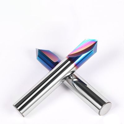 65° Zweiflöten-Schaumwerkzeug mit 90°-Winkel-Wolframkarbid-Fräser für Edelstahl