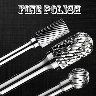 12 Metallring-einzelnes doppeltes geschnittenes Karbid Dreh-Burr File Swivel Shape Type B