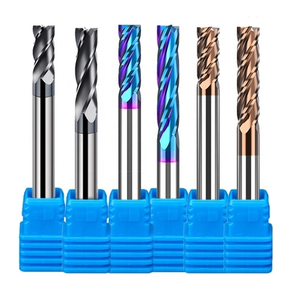2.5mm inneres 6mm Karbid Hrc55 Schaftfräser-D10 Hrc60 für Stahl 12mm Seiten-Endmill